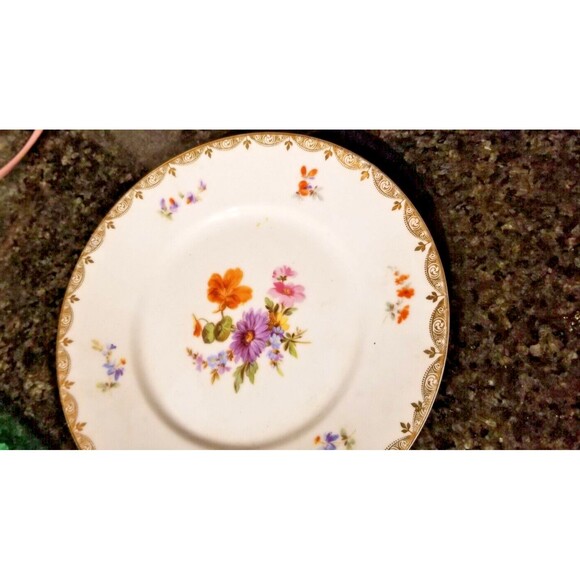 Antique fine Porcelain Beyer & Bock, Royal Rudolstadt, Volkstedt -Rudolstadt 24K - Picture 16 of 16